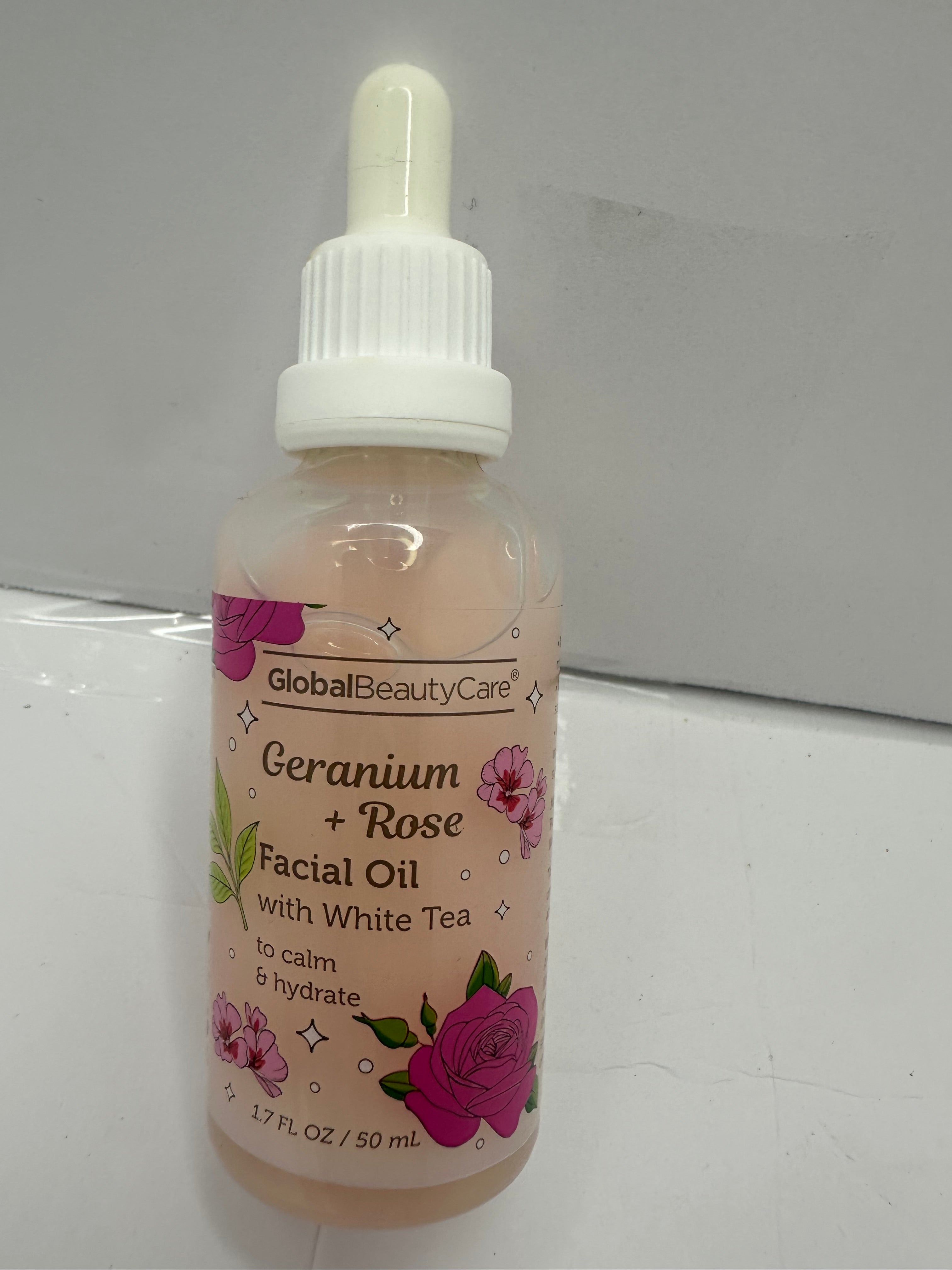 ACEITE FACIAL, SUERO Y TÓNICO CON GERANIO Y EXTRACTO DE ROSAS GLOBAL BEAUTY CARE