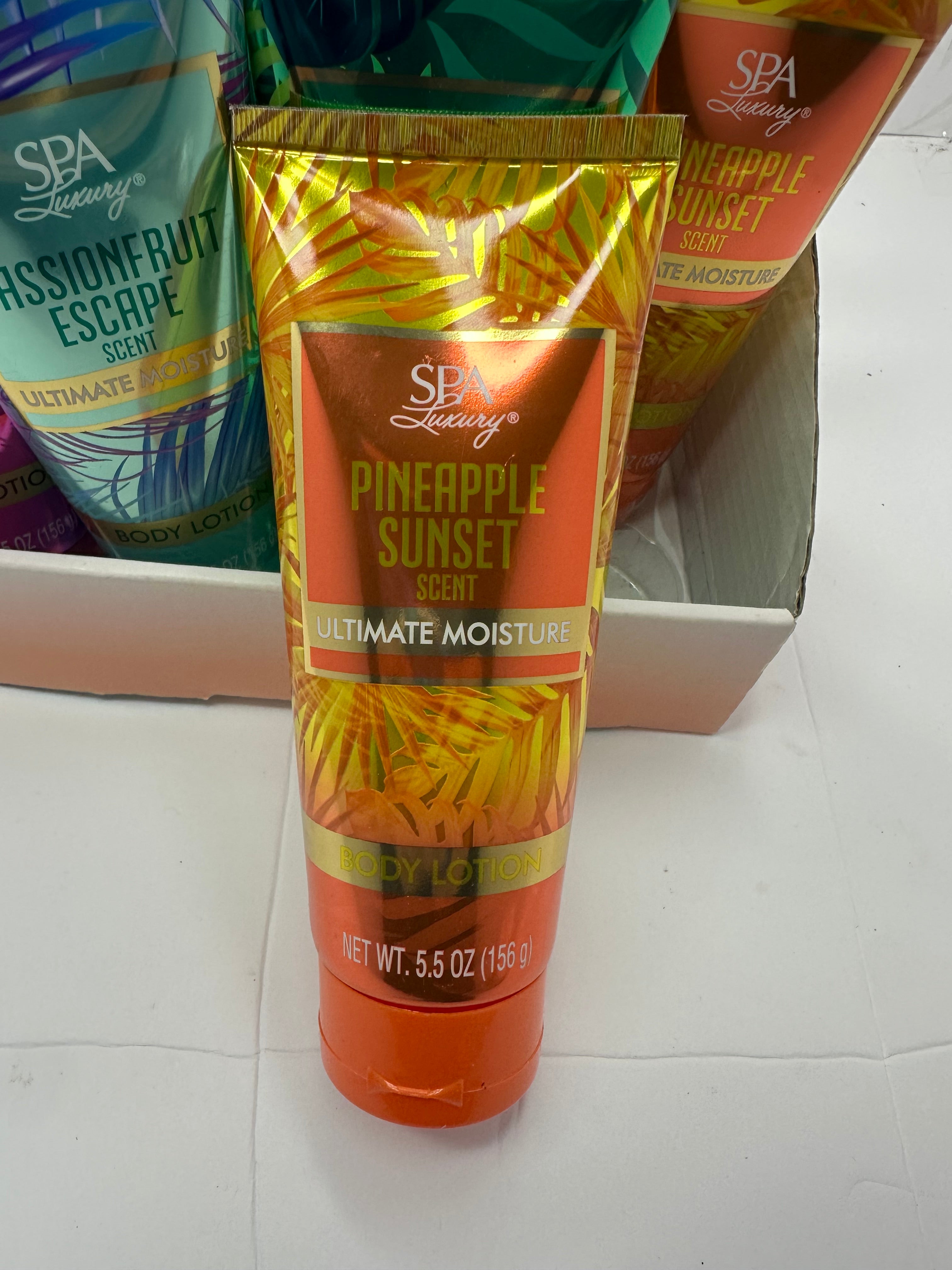 SET PINEAPLE SUNSET SPA LUXURY