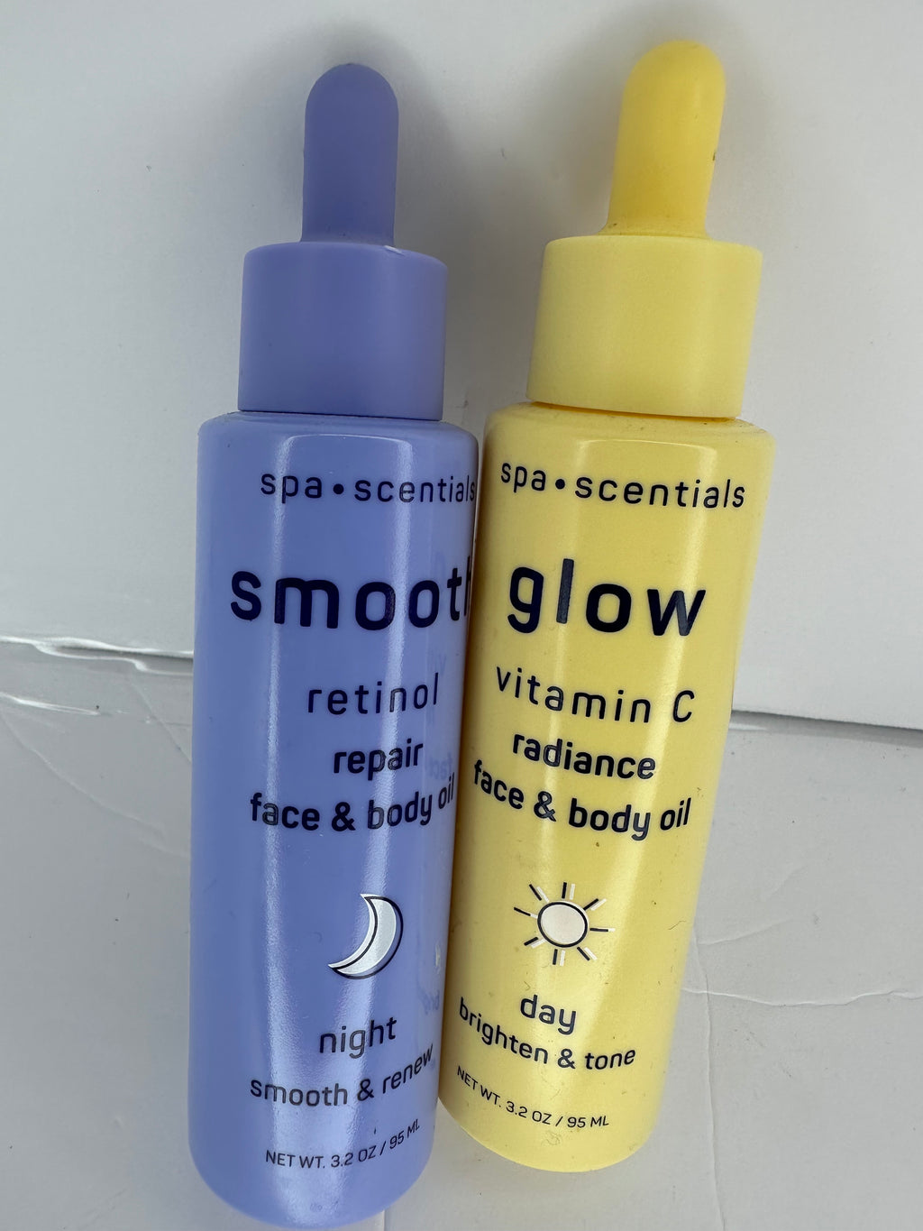 SET DAY/NIGHT RETINOL VITAMINA C FACE N BODY OIL SERUM