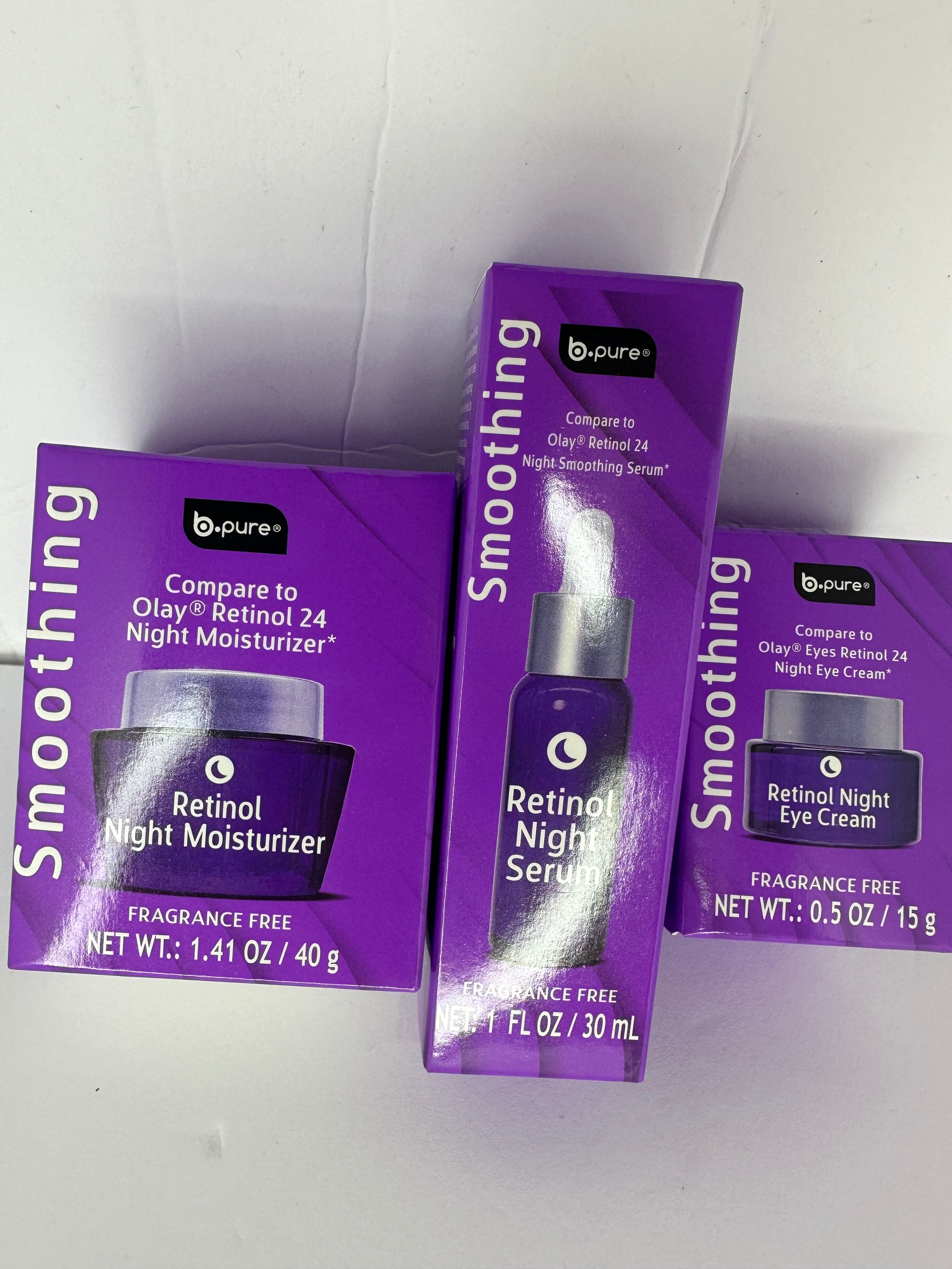 B.pure smoothing retinol night moisturizer