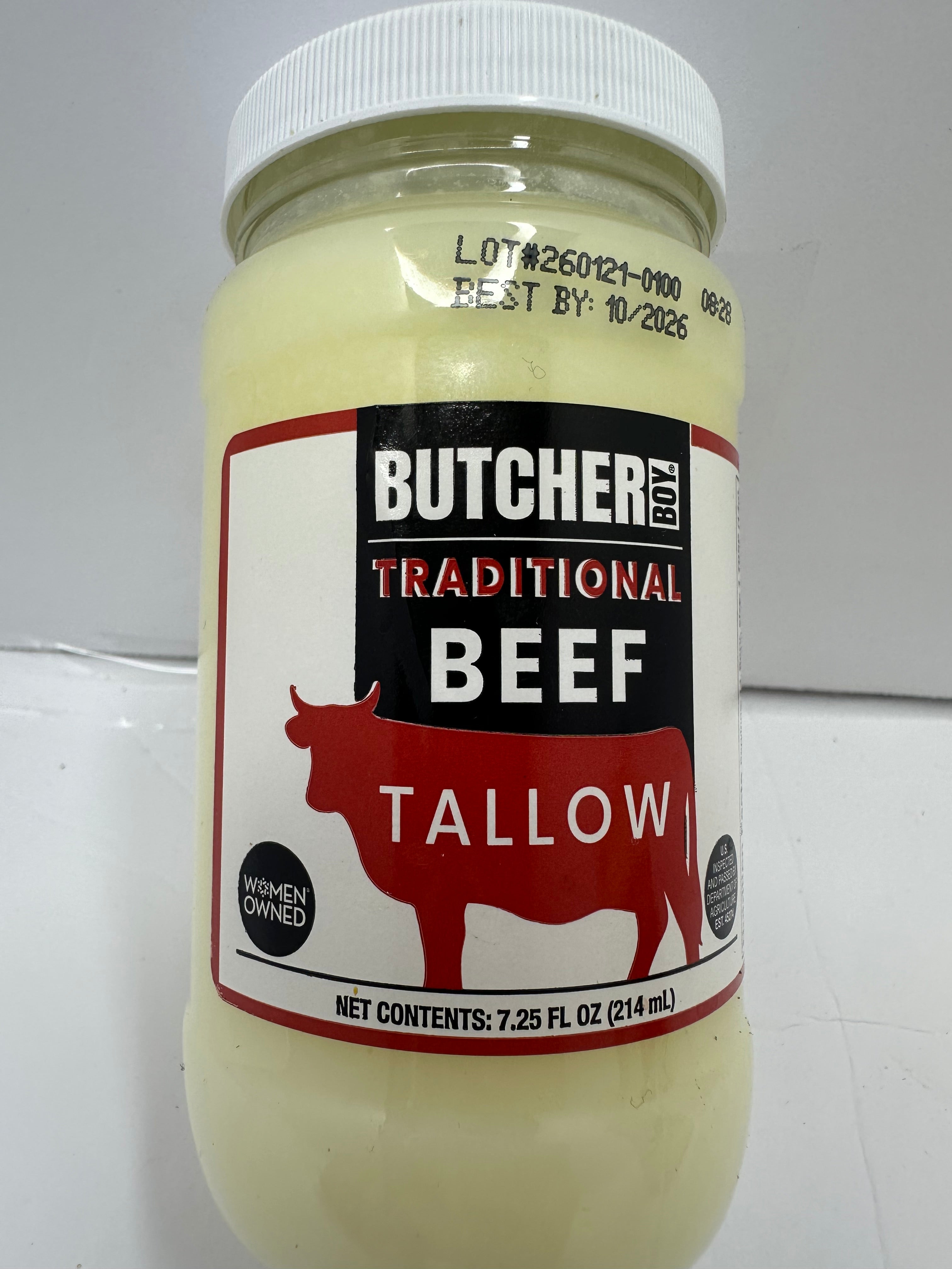 BUTCHER TRADITIONAL BEEF TALLOW CEBO DE RES