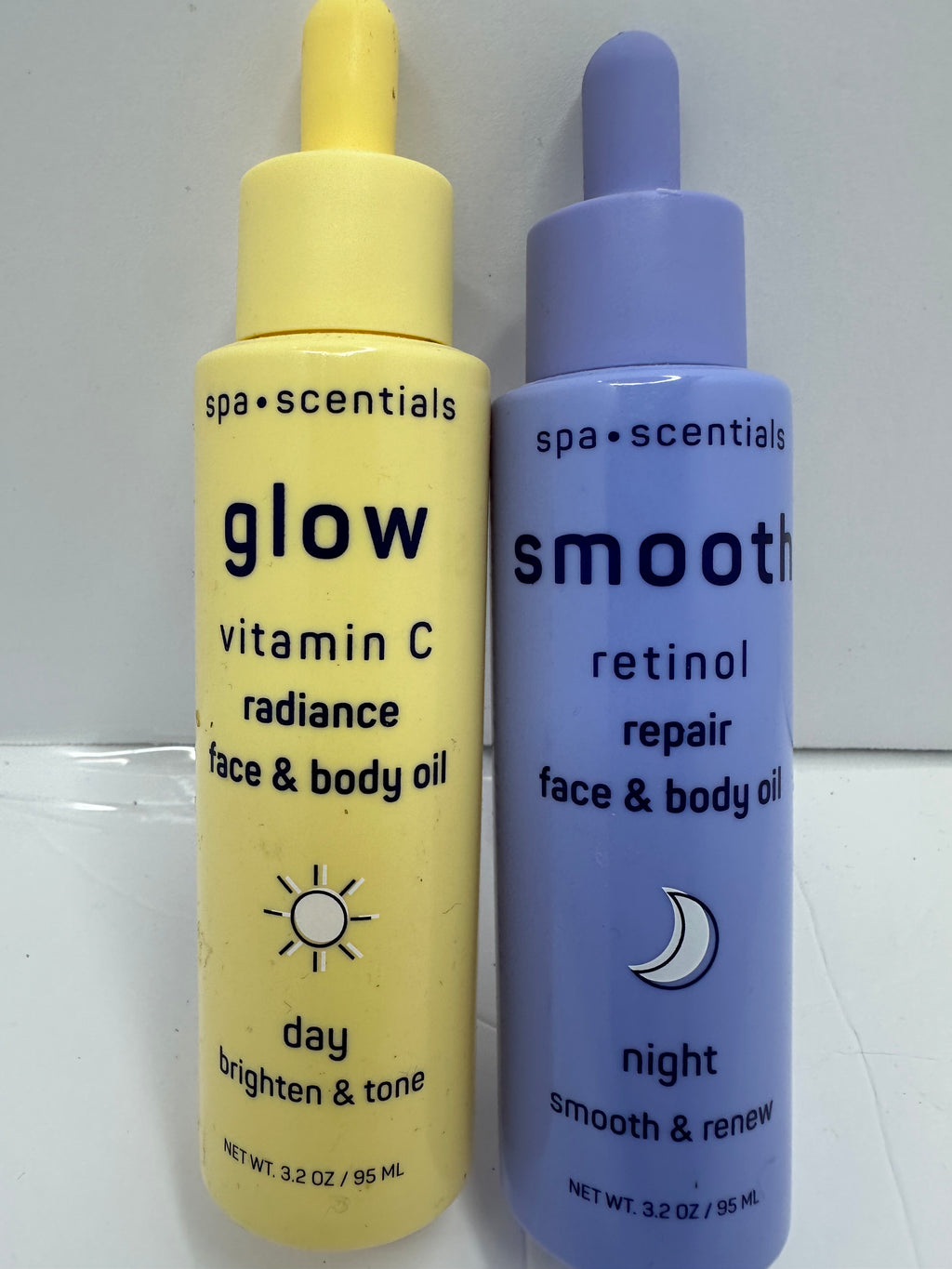 SET DAY/NIGHT RETINOL VITAMINA C FACE N BODY OIL SERUM