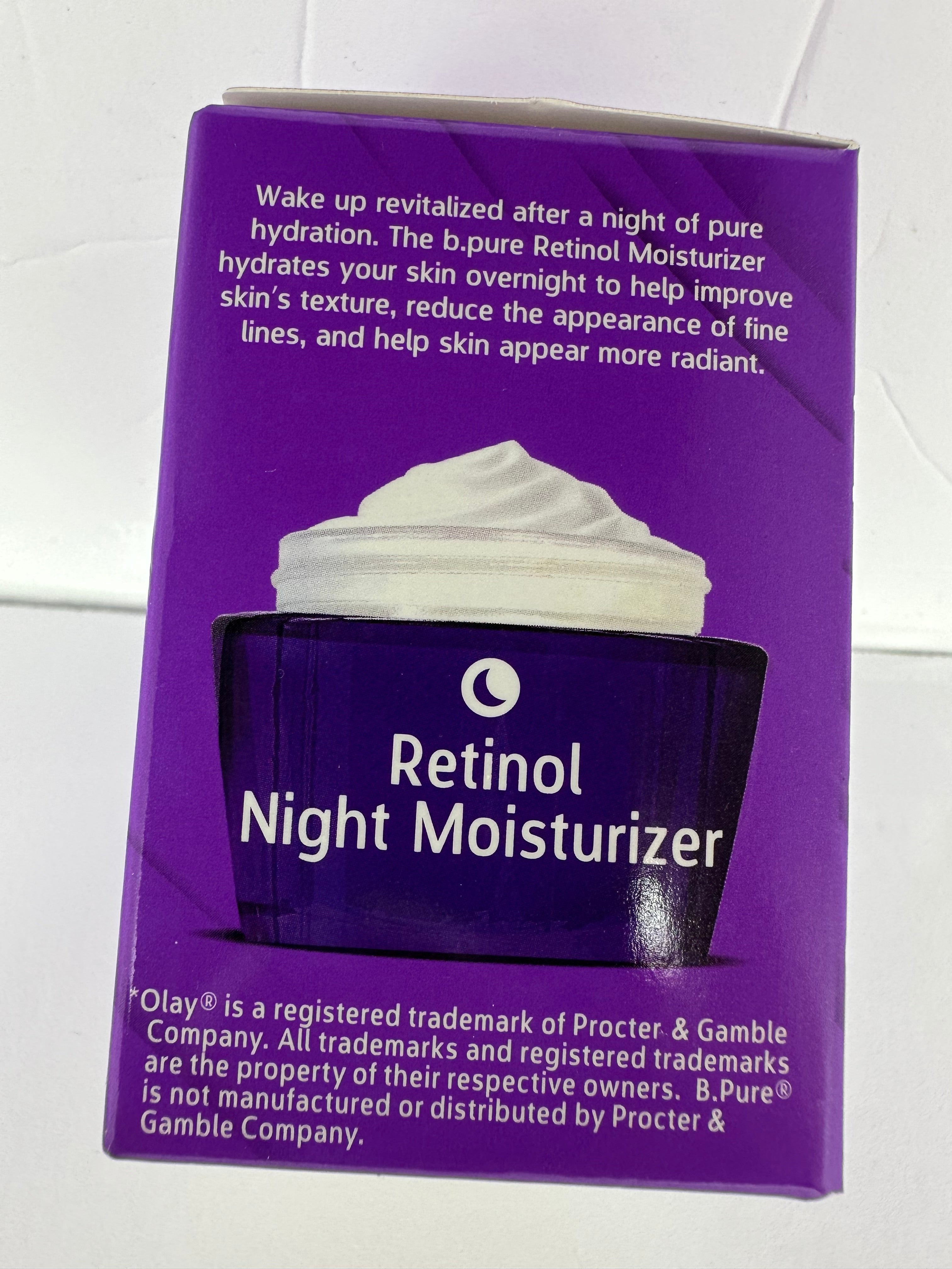 B.pure smoothing retinol night moisturizer