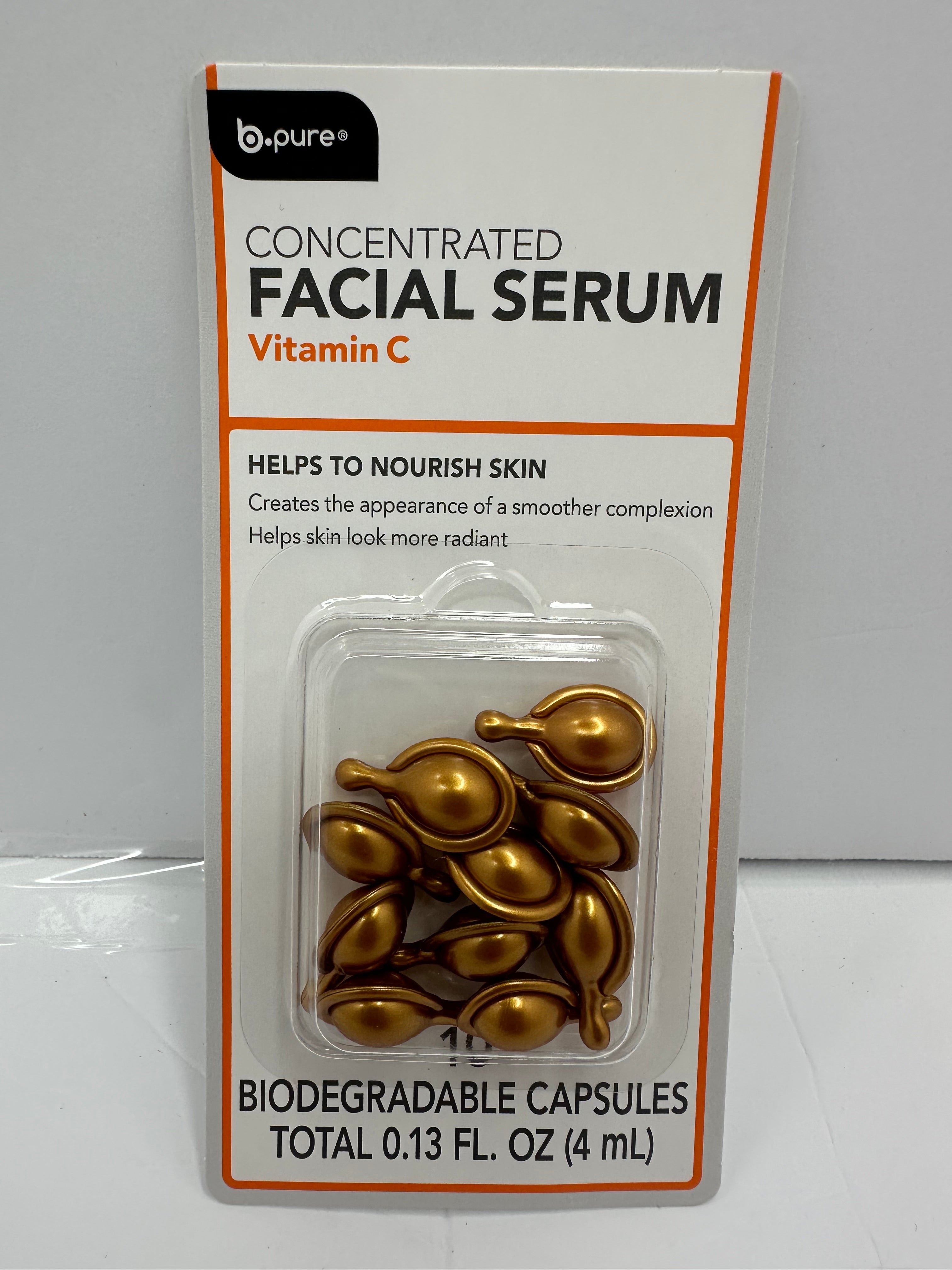 B PURE CONCENTRADED FACIAL SERUMS VITAMINE C NIACIANIAMIDAS RETINOL HIALURONIC ACID