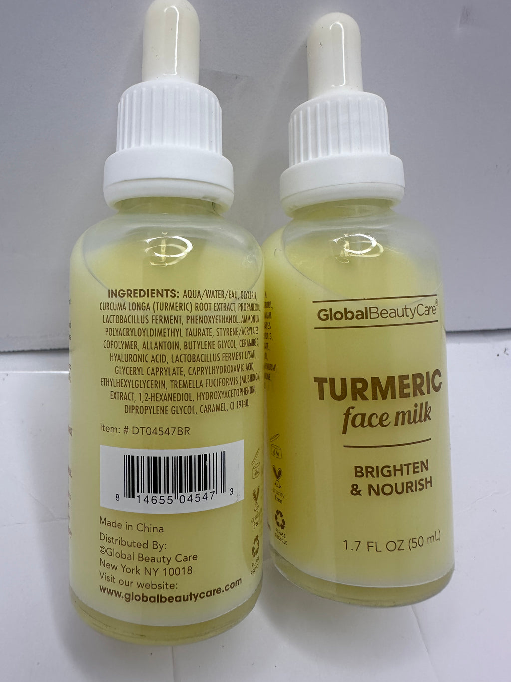 SUERO DE CÚRCUMA Y LECHE GLOBAL BEAUTY CARE