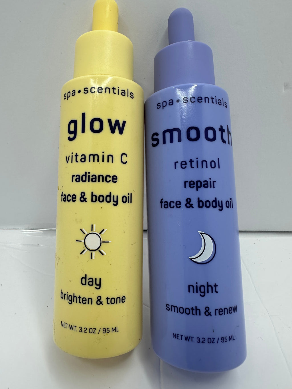 SET DAY/NIGHT RETINOL VITAMINA C FACE N BODY OIL SERUM