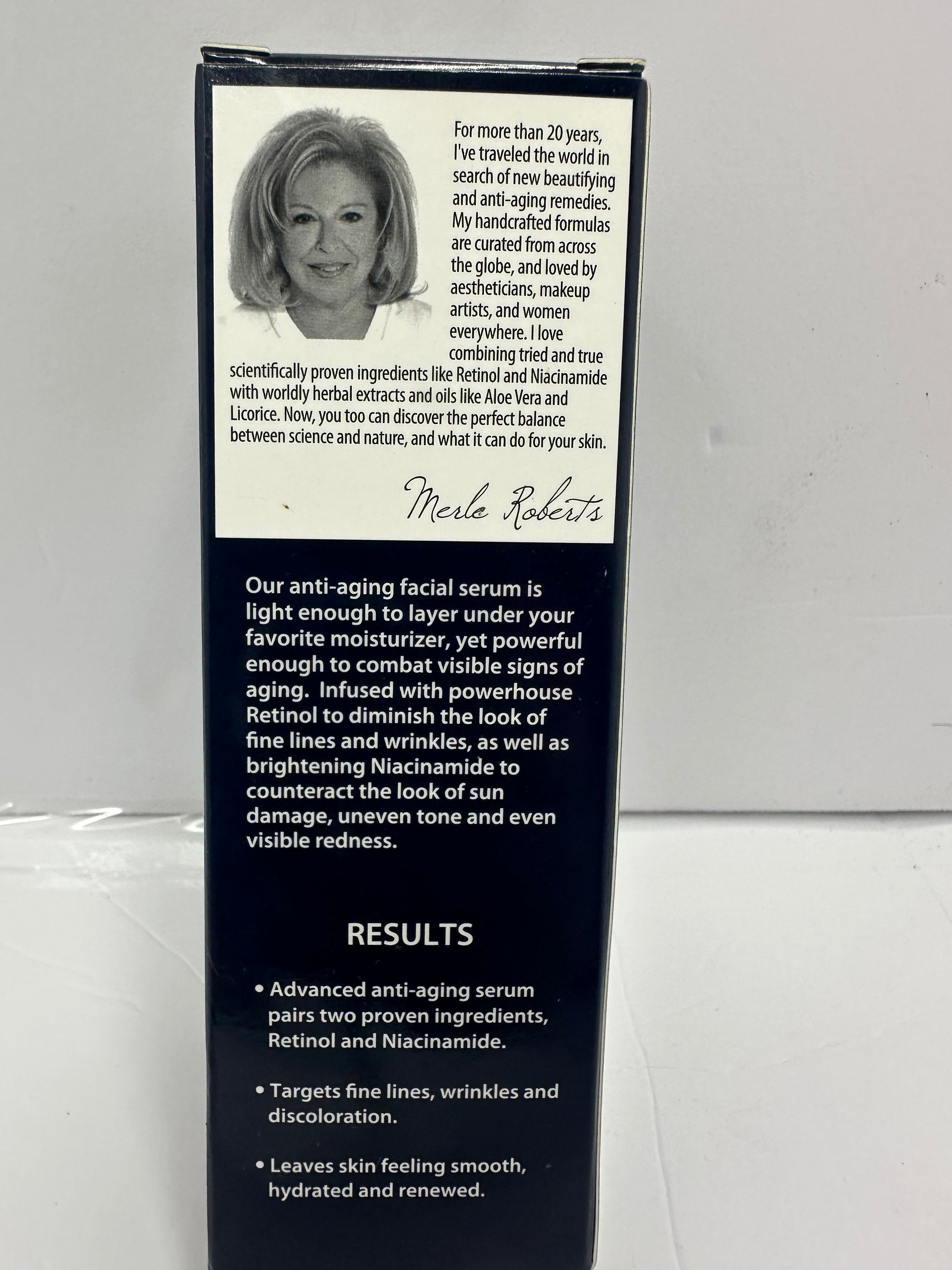 MERLE ROBERTS RETINOL N NIACIANIAMIDAS FACIAL SERUM