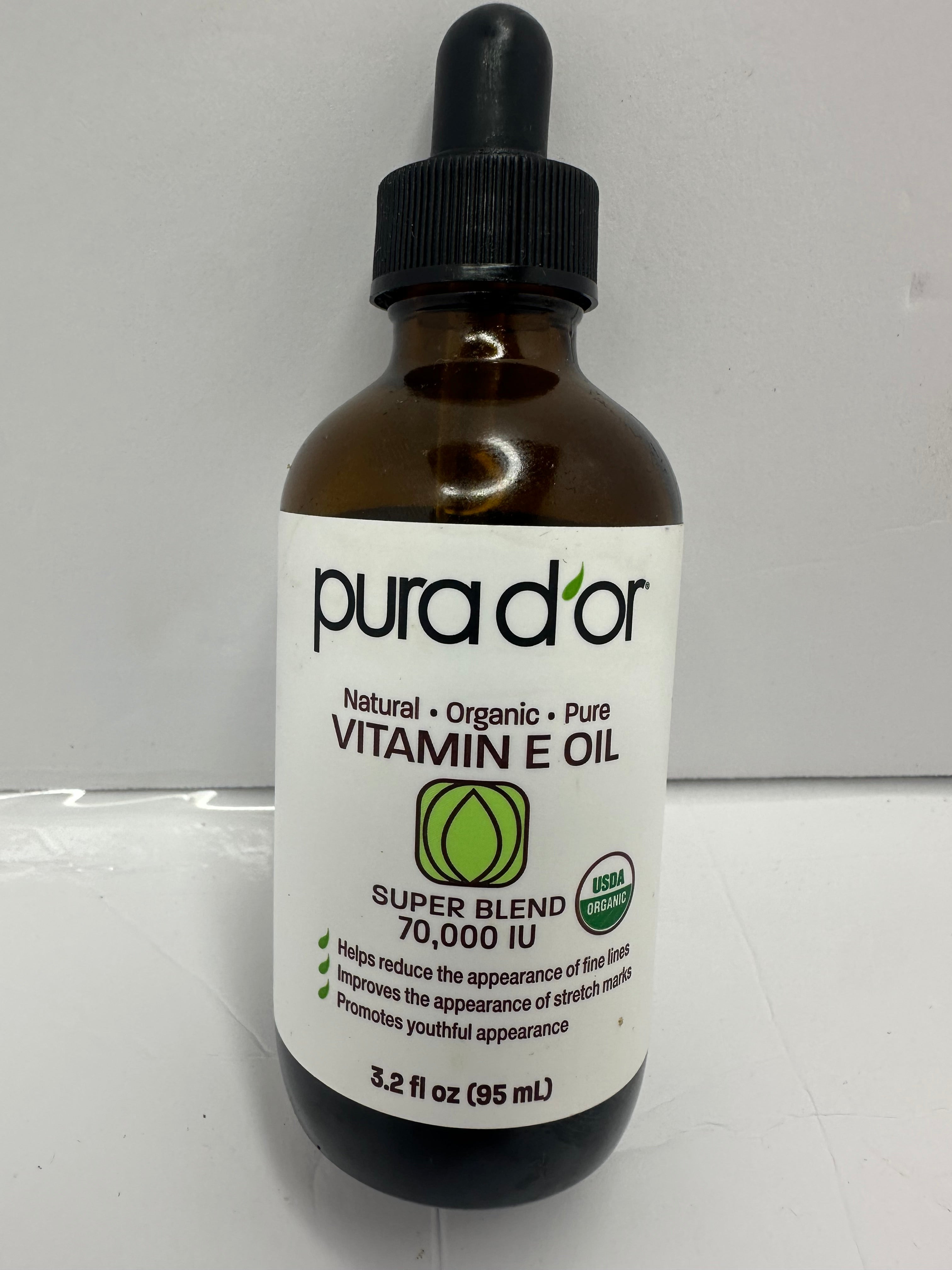 PURADOR ACEITE DE VITAMINA E ORGÁNICO, PURO Y NARURAL