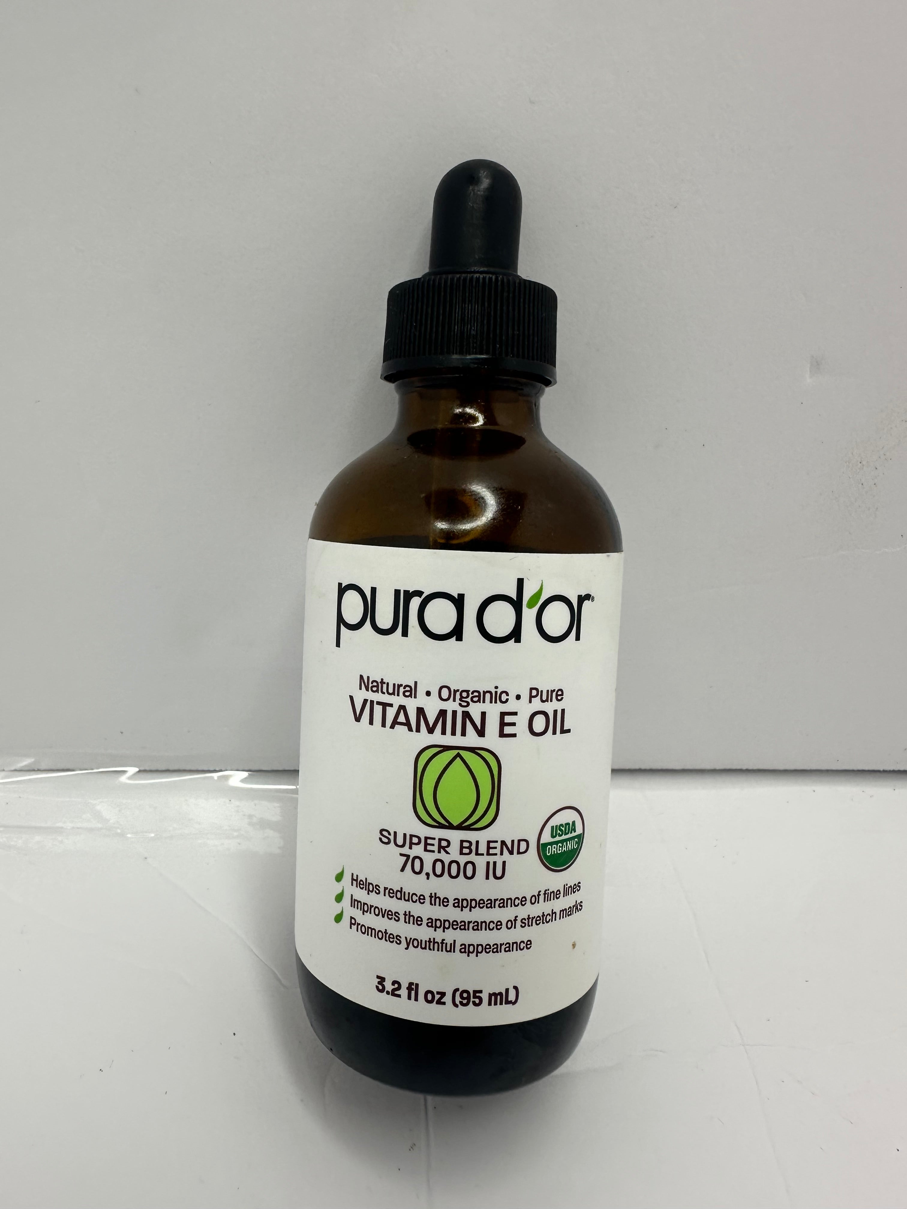 PURADOR ACEITE DE VITAMINA E ORGÁNICO, PURO Y NARURAL