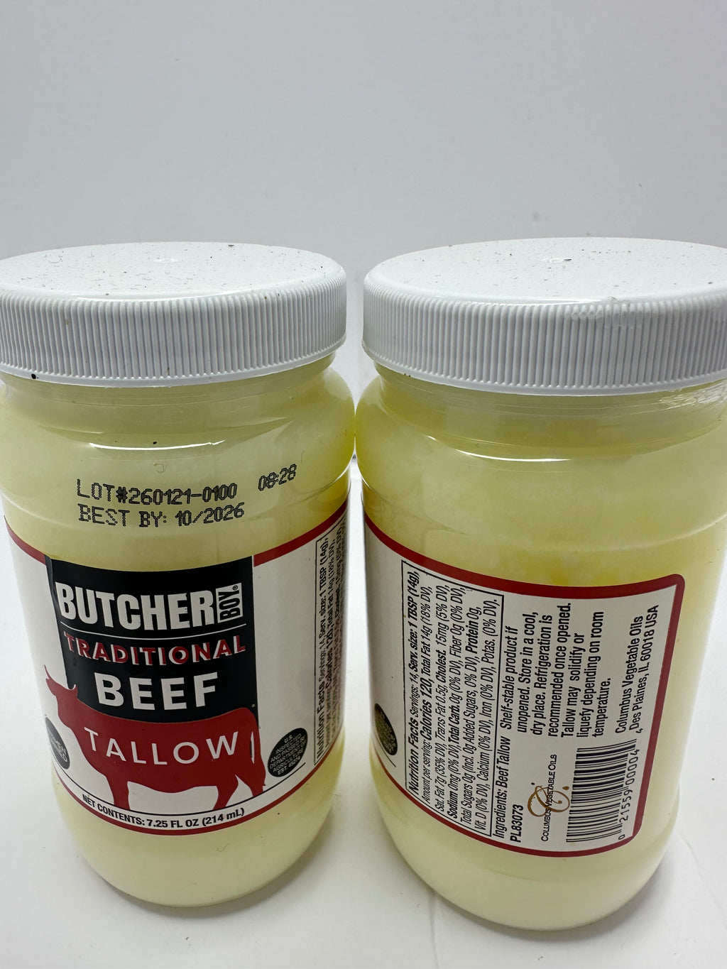BUTCHER TRADITIONAL BEEF TALLOW CEBO DE RES