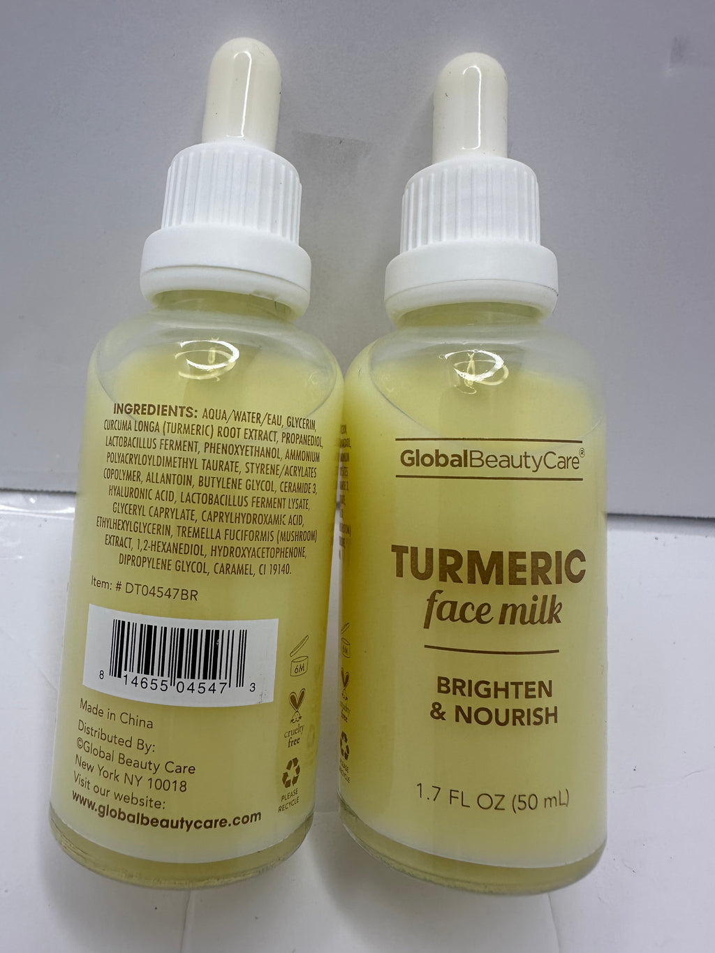 SUERO DE CÚRCUMA Y LECHE GLOBAL BEAUTY CARE