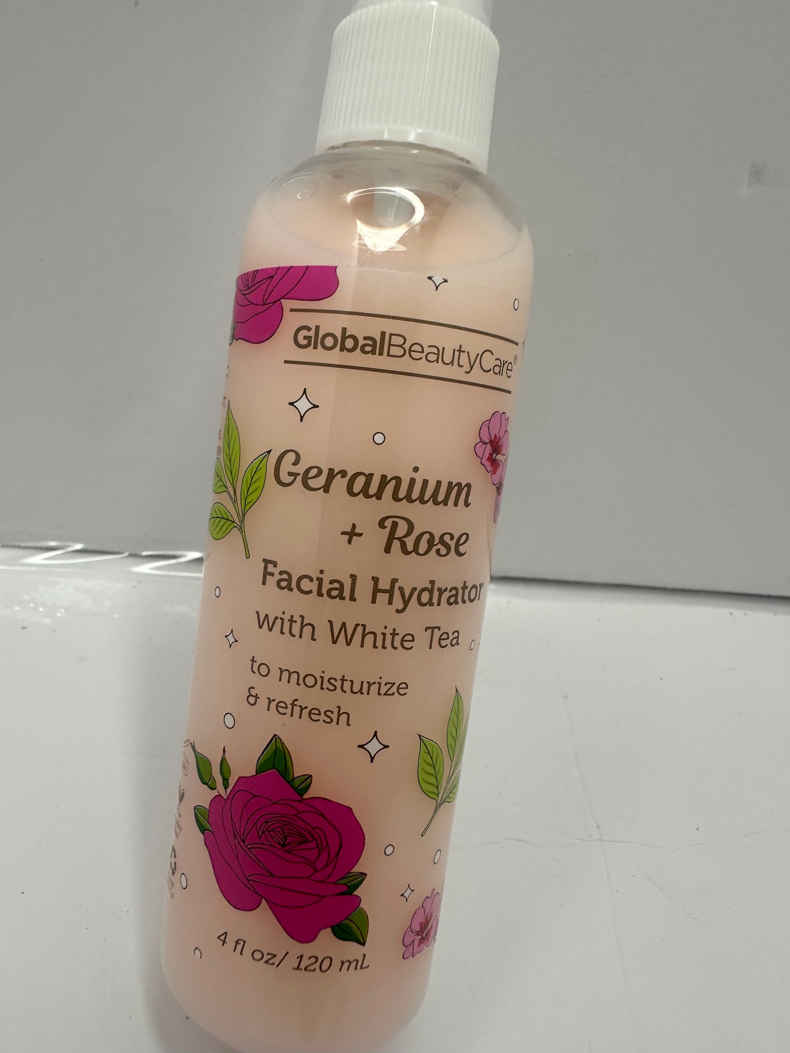ACEITE FACIAL, SUERO Y TÓNICO CON GERANIO Y EXTRACTO DE ROSAS GLOBAL BEAUTY CARE
