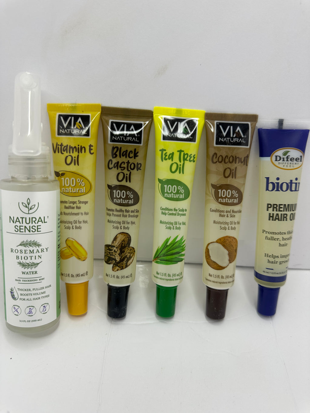 SET DE ACEITES Y TÓNICO A BASE DE ROMERO , BIOTINA, TE DE ÁRBOL,