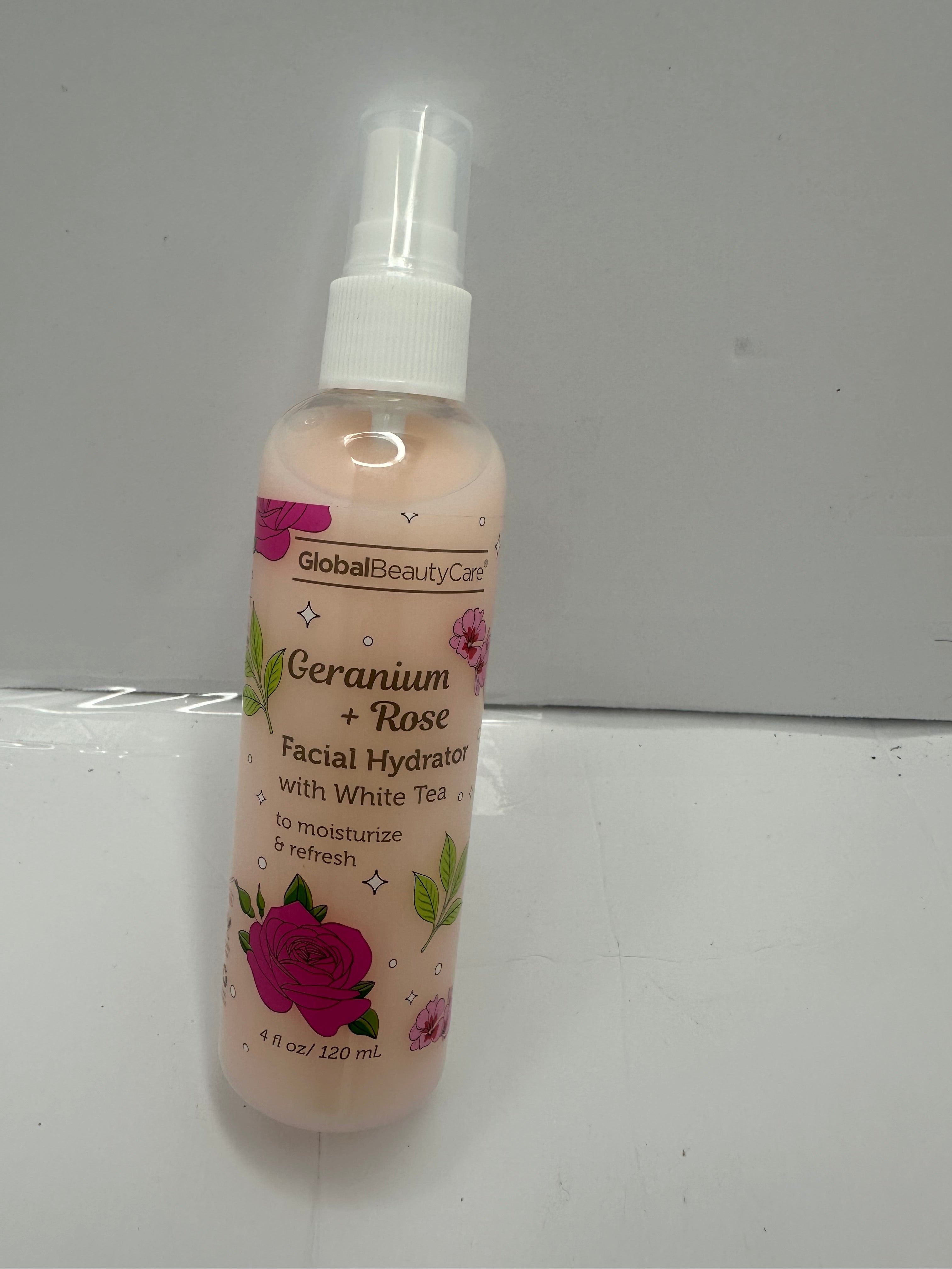 ACEITE FACIAL, SUERO Y TÓNICO CON GERANIO Y EXTRACTO DE ROSAS GLOBAL BEAUTY CARE