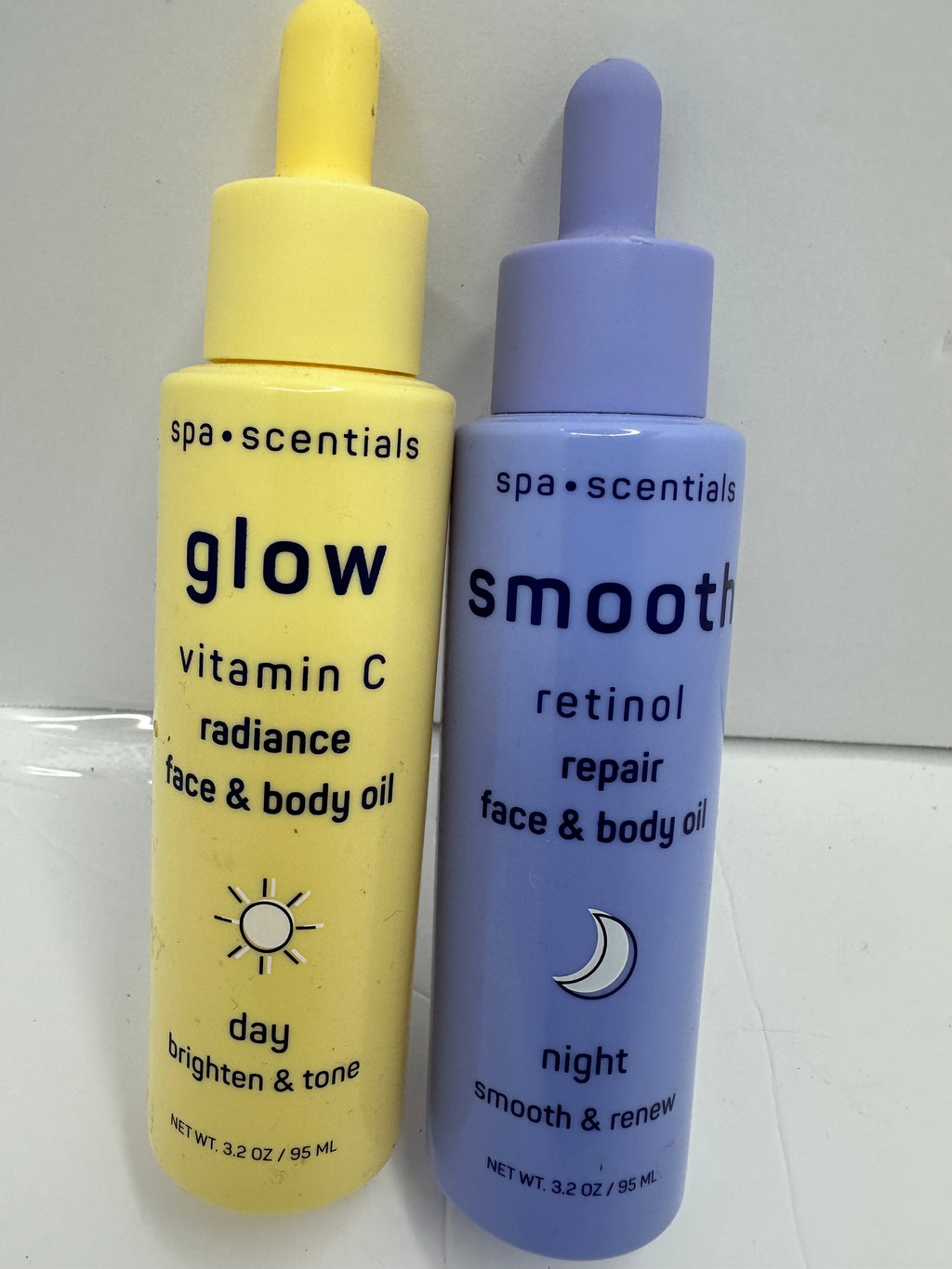 SET DAY/NIGHT RETINOL VITAMINA C FACE N BODY OIL SERUM