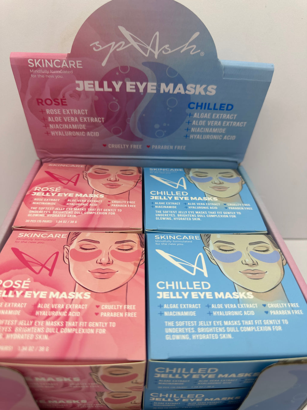 SKINCARE ROSE JELLY EYE MASKS